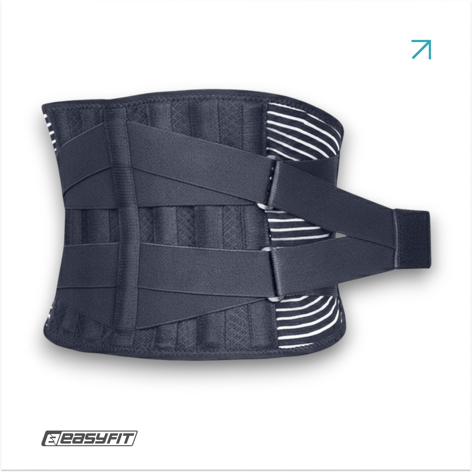Пояс для спини з 4 ребрами жорсткості EasyFit (L)
