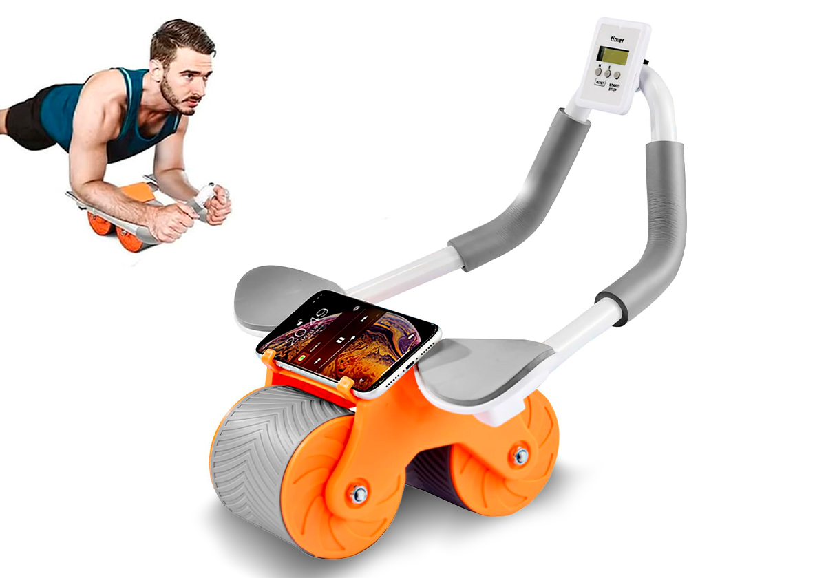 Ролик для пресу EasyFit зі зворотним механізмом та лічильником