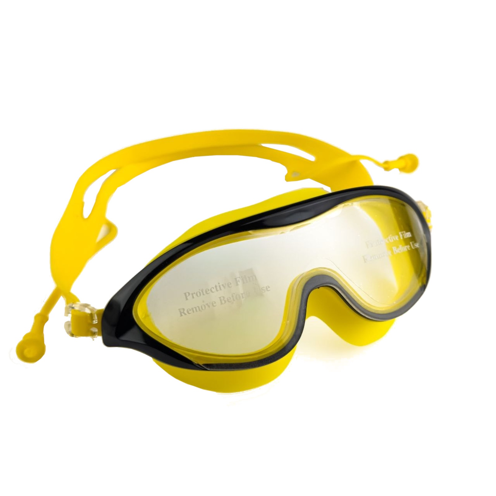 Окуляри-маска для плавання підліткові AF366-Yellow+Black