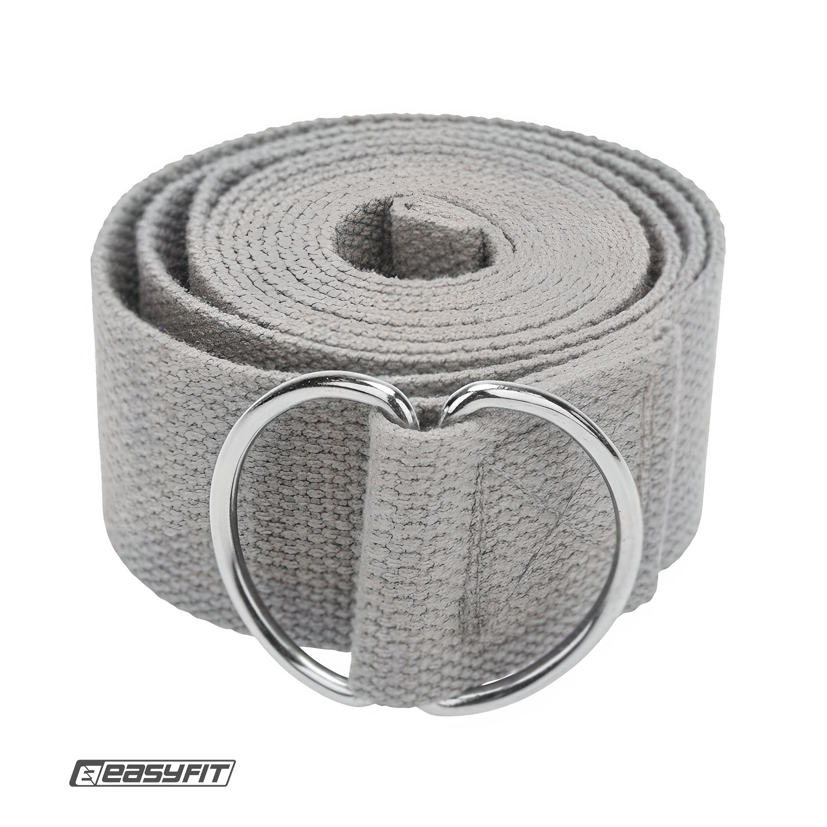 Ремінь для йоги EasyFit сірий