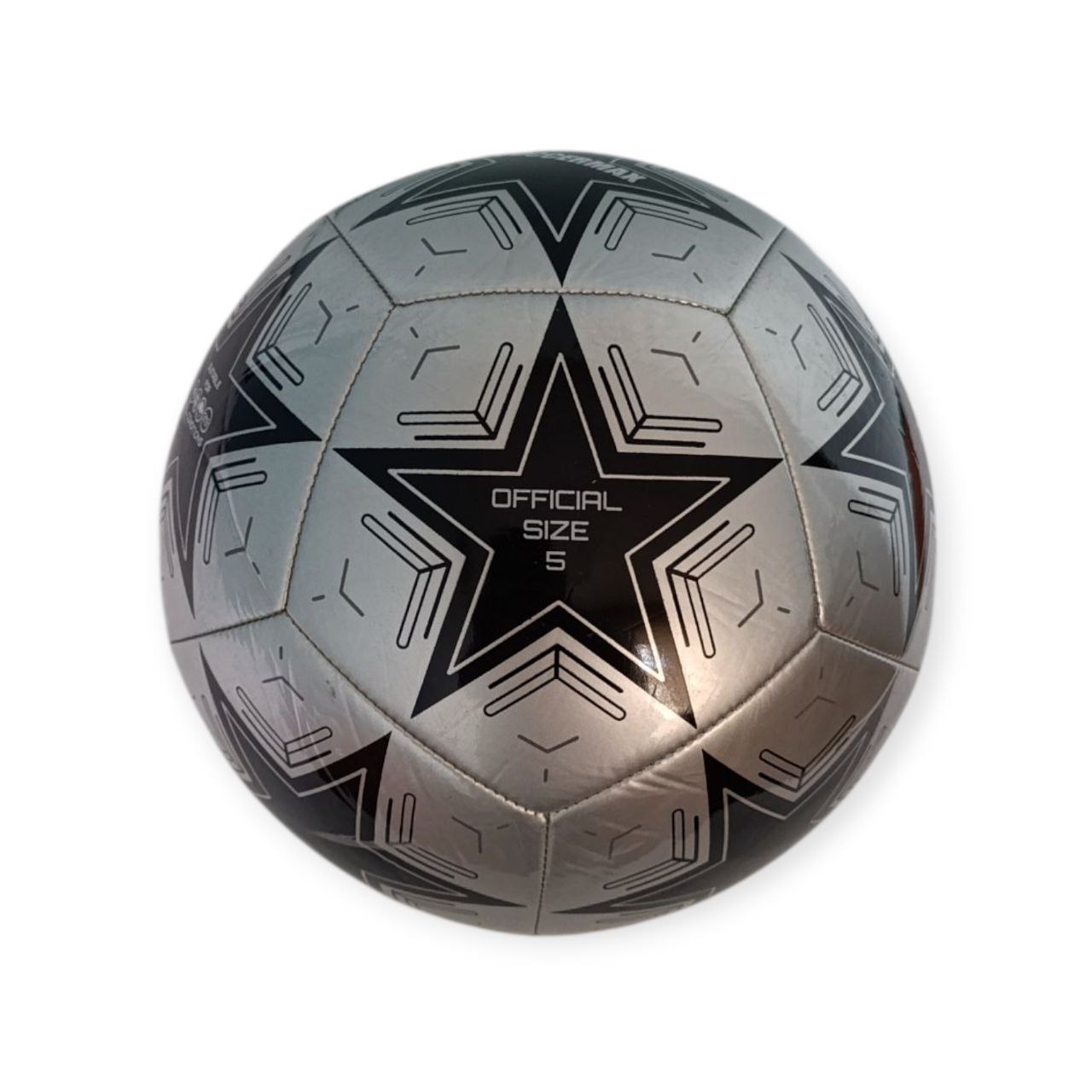 М'яч футбольний SOCCER MAX STAR срібний