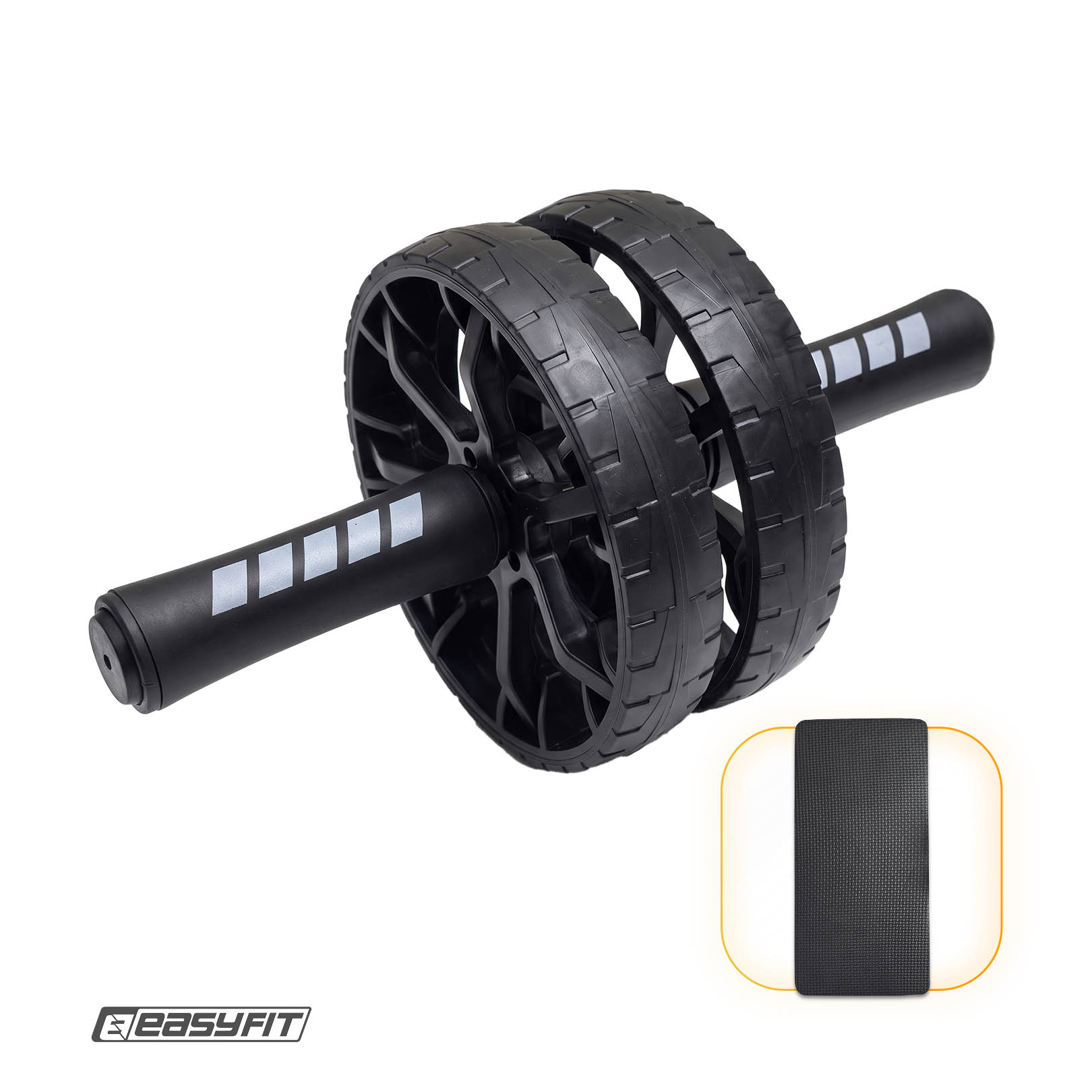 Ролик для пресу EasyFit BLM подвійний чорний