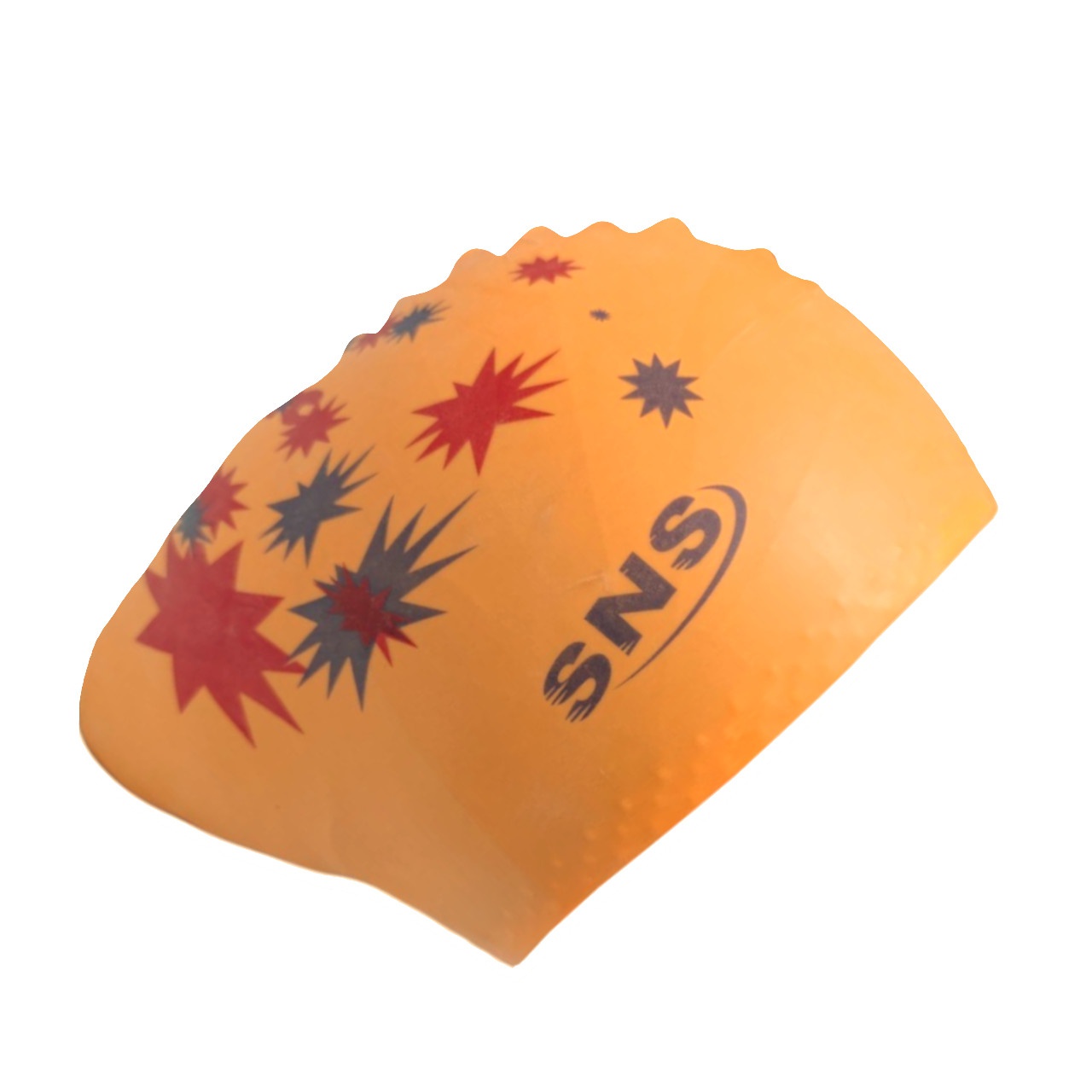 Шапочка для плавання для довгого волосся SNS KW-2ОРН orange galaxy