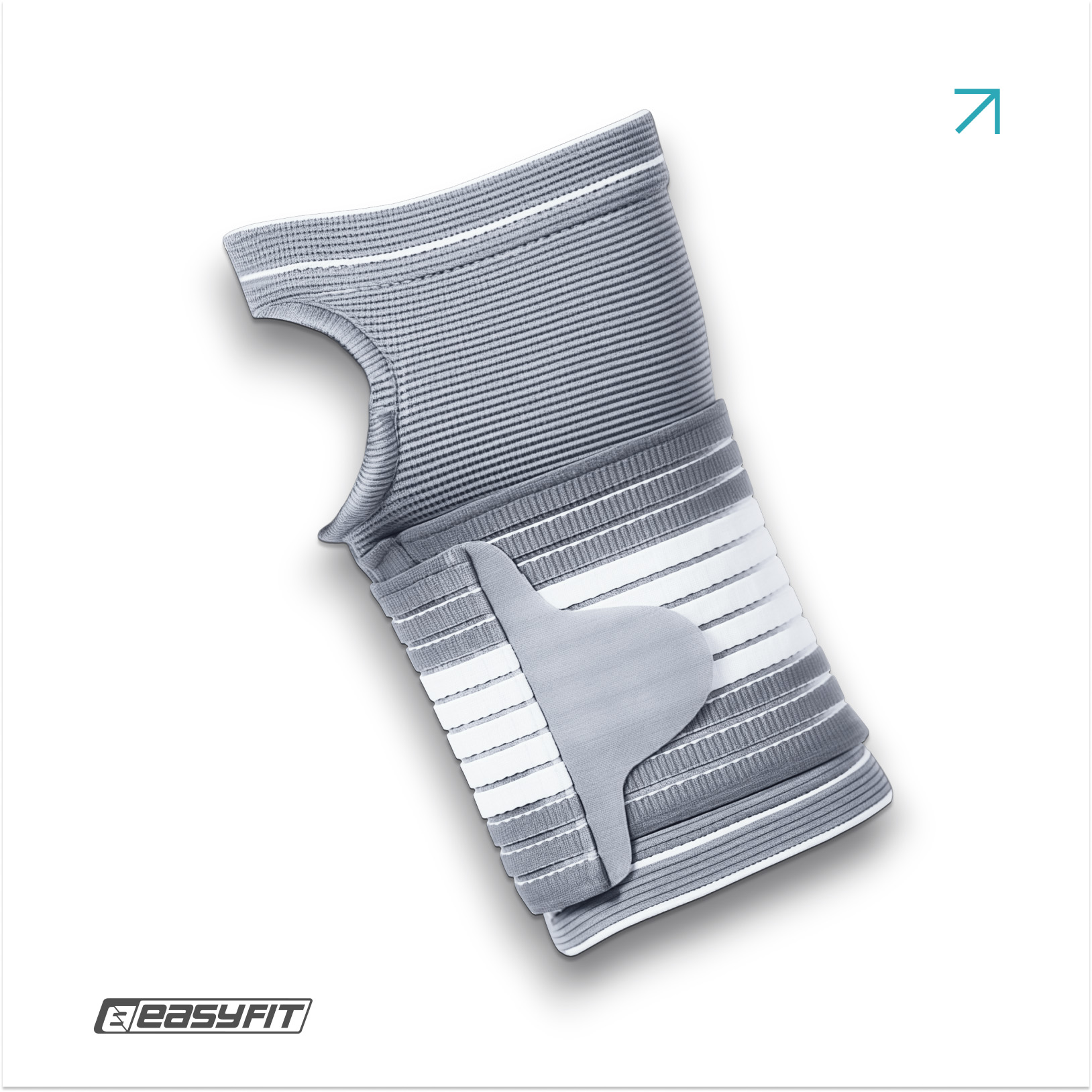 Бандаж на кисть руки EasyFit Flex з фіксуючим ременем (L)