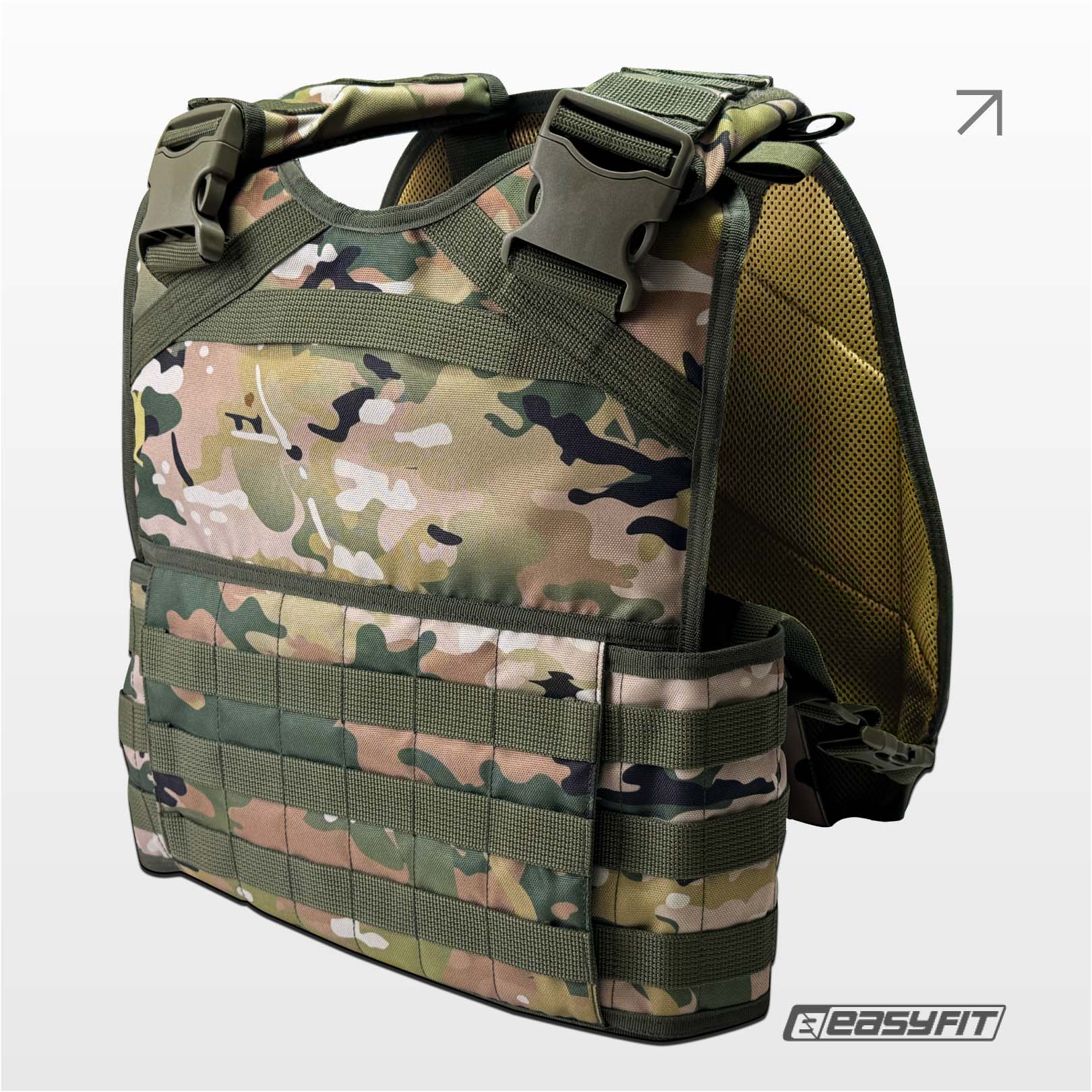 Плитоноска Pantsyr-2 (тактичний військовий жилет, бронежилет MOLLE) Multicam Original (Classic)