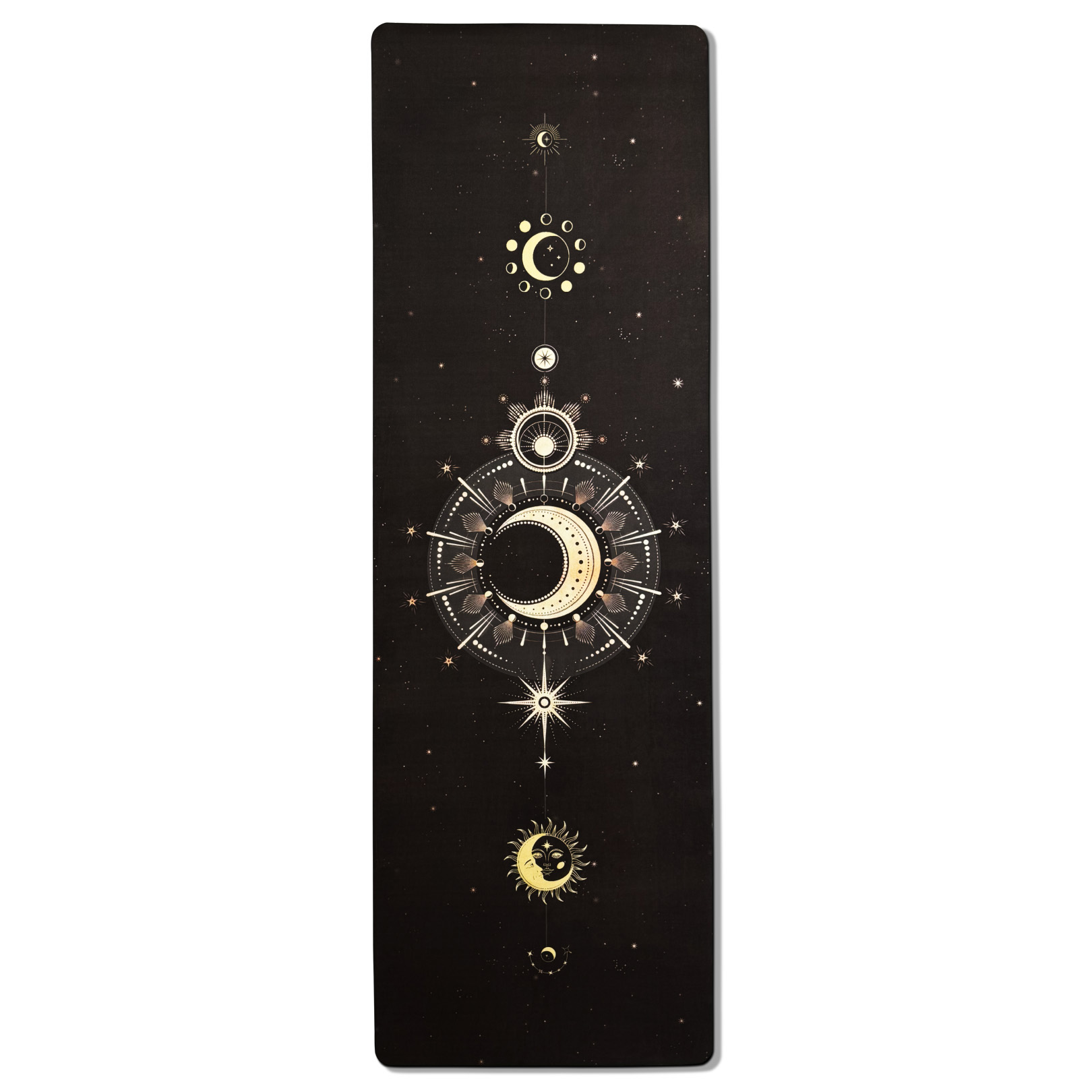 Килимок для йоги EasyFit BlackMoon (замша-каучук) чорний