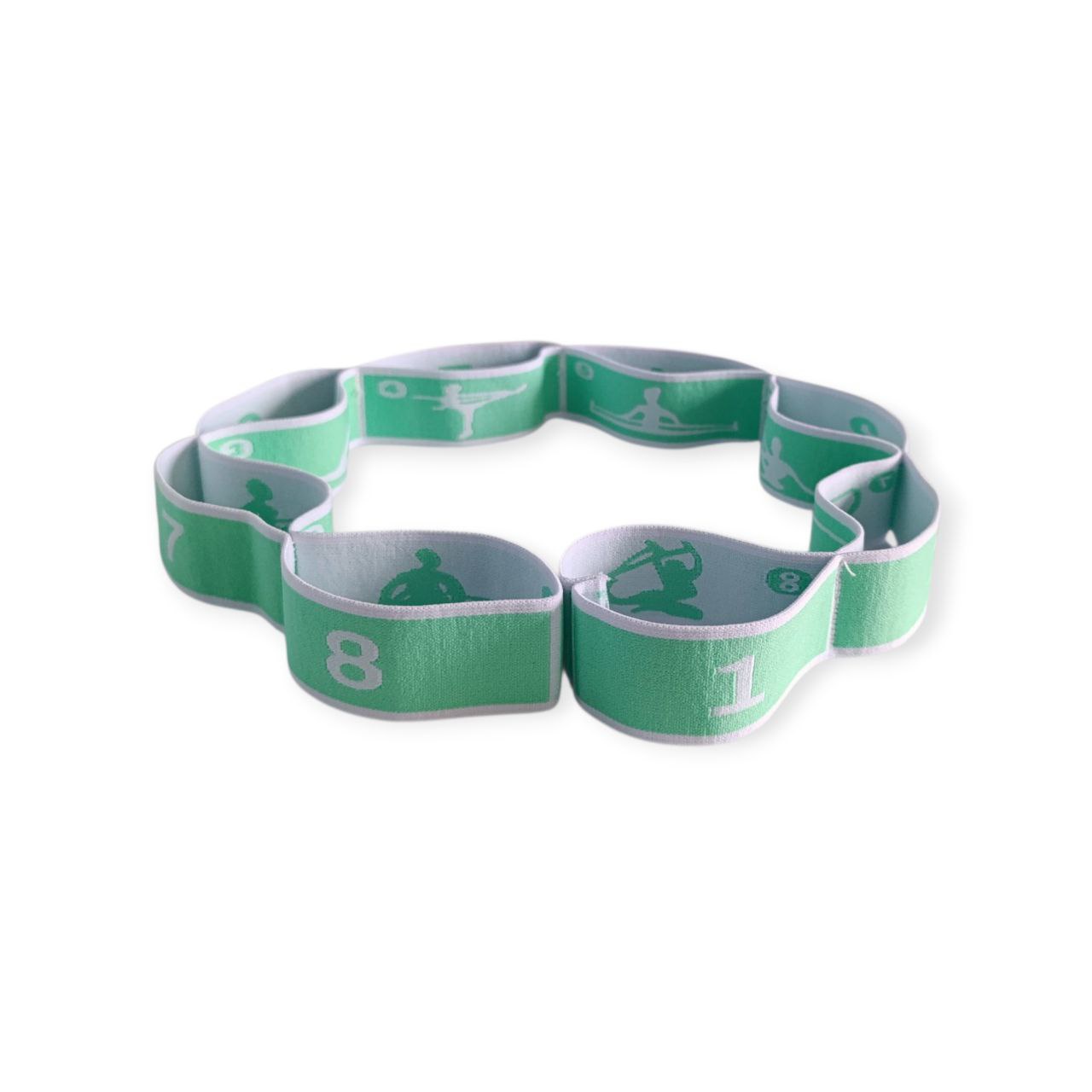 Еластичний стрічковий еспандер сегментований із 8 петлями WX-RT2-light green