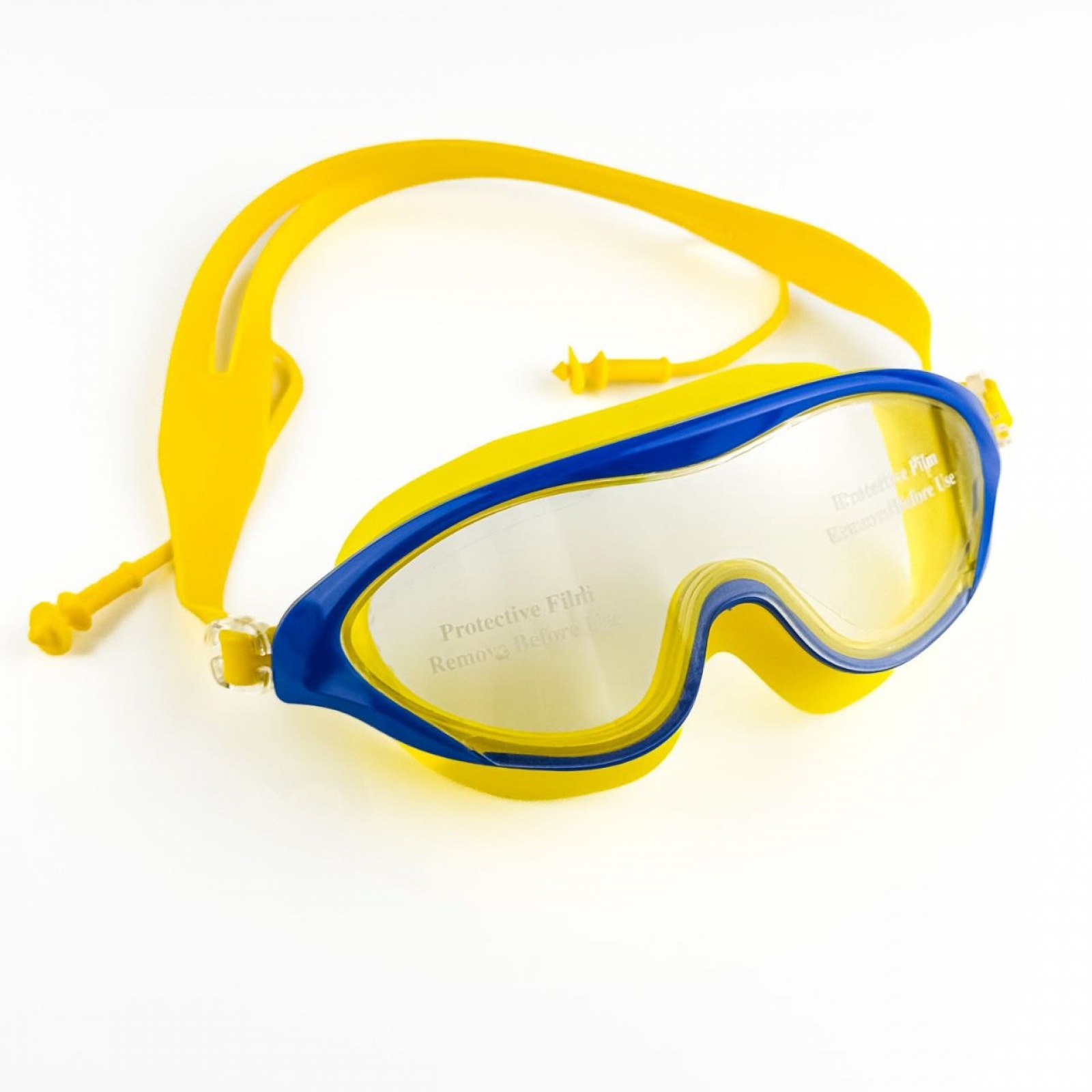 Окуляри-маска для плавання підліткові AF366-Yellow+Blue